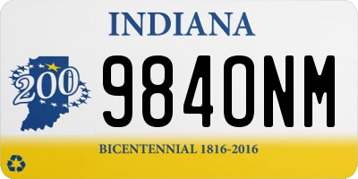 IN license plate 984ONM