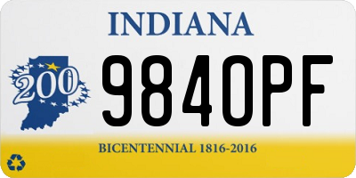 IN license plate 984OPF