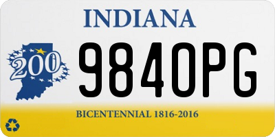 IN license plate 984OPG