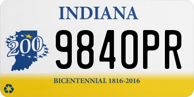 IN license plate 984OPR