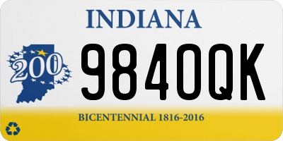 IN license plate 984OQK