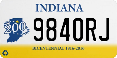 IN license plate 984ORJ