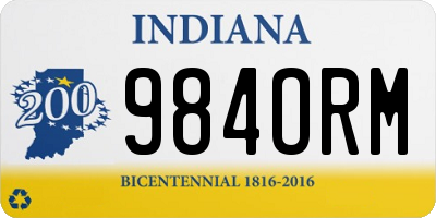 IN license plate 984ORM