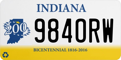 IN license plate 984ORW