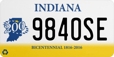 IN license plate 984OSE