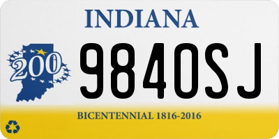 IN license plate 984OSJ