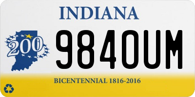 IN license plate 984OUM