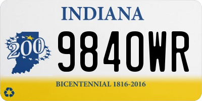 IN license plate 984OWR