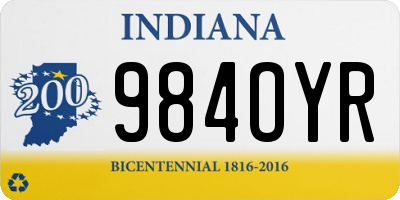IN license plate 984OYR