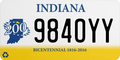 IN license plate 984OYY