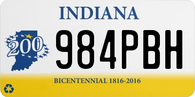 IN license plate 984PBH