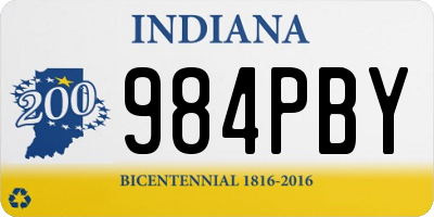 IN license plate 984PBY