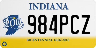 IN license plate 984PCZ