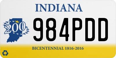 IN license plate 984PDD