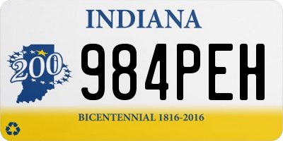 IN license plate 984PEH