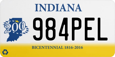 IN license plate 984PEL