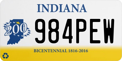 IN license plate 984PEW