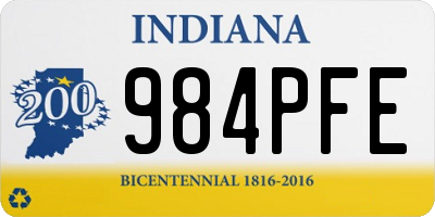 IN license plate 984PFE