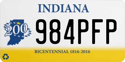 IN license plate 984PFP