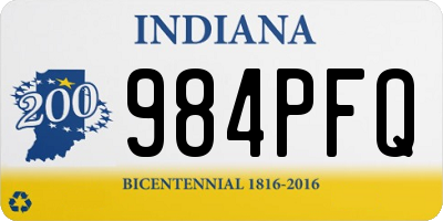 IN license plate 984PFQ