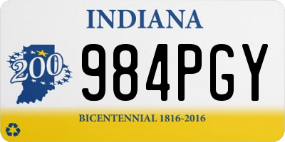 IN license plate 984PGY