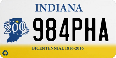IN license plate 984PHA