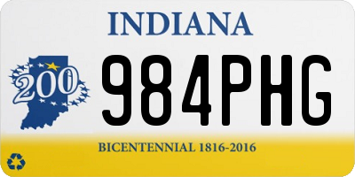 IN license plate 984PHG