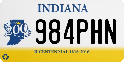 IN license plate 984PHN