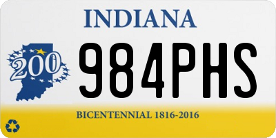 IN license plate 984PHS