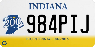 IN license plate 984PIJ