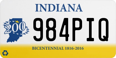 IN license plate 984PIQ