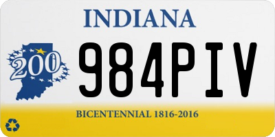 IN license plate 984PIV