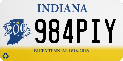 IN license plate 984PIY