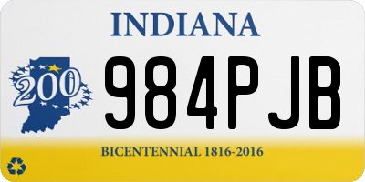 IN license plate 984PJB