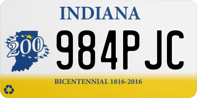 IN license plate 984PJC