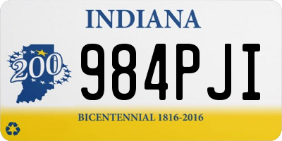 IN license plate 984PJI