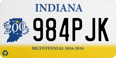 IN license plate 984PJK