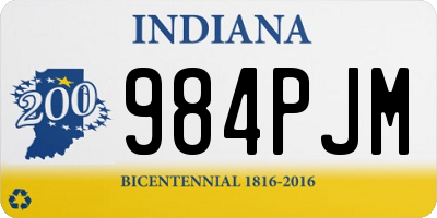 IN license plate 984PJM