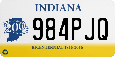 IN license plate 984PJQ