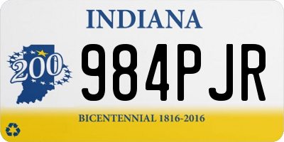 IN license plate 984PJR