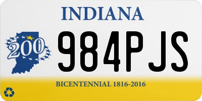 IN license plate 984PJS