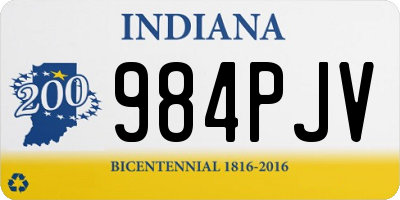 IN license plate 984PJV