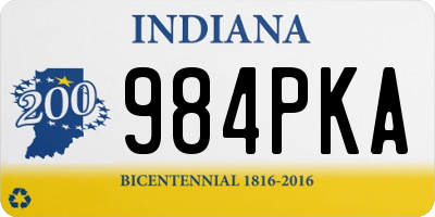 IN license plate 984PKA