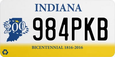 IN license plate 984PKB