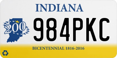 IN license plate 984PKC