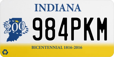 IN license plate 984PKM