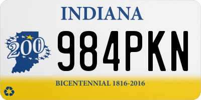 IN license plate 984PKN