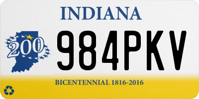 IN license plate 984PKV