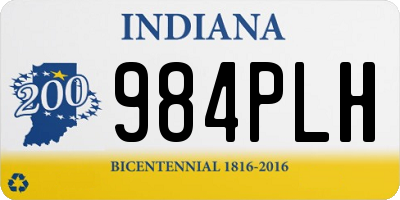 IN license plate 984PLH