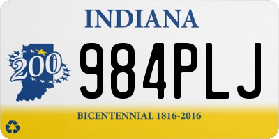 IN license plate 984PLJ